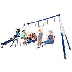Sportspower Arcadia Swing Set - Outdoor Heavy-Duty Metal Playset for Kids