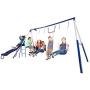 Sportspower Arcadia Swing Set - Outdoor Heavy-Duty Metal Playset for Kids