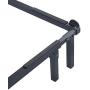 PrimaSleep Full Queen King, Tool Free, Easy Assembly Non Slip for Box Spring 7 inch Dura Metal Compact Adjustable Steel Bed Frame, Universal, Black