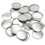 US Stock 1-1/2'' (37mm) Badge Pin Button Parts Top/Bottom Cover Clip for Button Maker DIY Badge Making 1000 Sets ABS Bottom