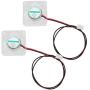 2-Pack 3D Printer Fan, 30 x 30mm / 1.2 x 1.2inch 3010 Brushless Cooling Fan, Transparent LED Light Cooling Fan for V6 Hotend (12V)