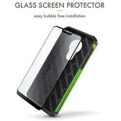 Motorola Moto G7 Power Case, Evocel [Explorer Series Pro] Premium Full Body Case with Glass Screen Protector, Belt Clip Holster, Metal Kickstand for Motorola Moto G7 Power (XT1955), Green