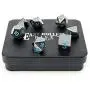 Powder Blue Gun Metal Polyhedral Dice Set | 7 Piece | Professional Edition | Free Display Case | Hand Checked Quality Control Powder Blue Gun Metal Polyhedral Dice Set | 7 Piece | Professional Edition | Free Display Case | Hand Checked Quality Control