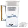 Nakii Water Filter Pitcher - Long Lasting 200 Gallons, Supreme Fast Filtration and Purification Technology, Removes Chlorine, Metals & Fluoride for Clean Tasting Drinking Water, WQA Certified