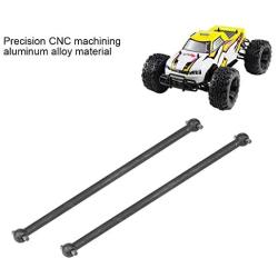 RC Car Drive Shafts, 2 Pcs 101mm Metal Dog Bone Drive Shafts for FS 53633/51805 / 51806 1/10 Scale RC Car Accessory Parts(Black)