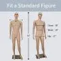 Male Mannequin Torso Dress Form Mannequin Body 73 Inches Adjustable Dress Model Male Full Body Mannequin Stand Realistic Display Mannequin Head Metal Base Male Mannequin Torso Dress Form Mannequin Body 73 Inches Adjustable Dress Model Male Full Body Mannequin Stand Realistic Display Mannequin Head Metal Base