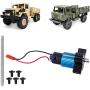 Dilwe RC Car Gearbox, Metal Speed Change Gear Box for WPL 1663 RC Car Accessory Parts(Black)
