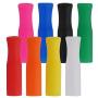 8 PCS Silicone Straw Tips, Multi Colored Food Grade Straws Nozzles Covers, Reusable Metal Straws Covers Fit for 1/4 Inch Wide(6MM Outer Diameter) Stainless Steel Straws