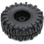 4pcs RC Crawler 2.2 Mud Slingers Tires Tyres OD 124mm & Aluminum 2.2 Beadlock Wheels Rims