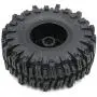 4pcs RC Crawler 2.2 Mud Slingers Tires Tyres OD 124mm & Aluminum 2.2 Beadlock Wheels Rims