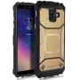 Compatible with Samsung Galaxy A6 2018, Feather Light Aluminum Metal Rugged Cover, Defender Case for Samsung Galaxy A6 SM-A600A 2018 [Value Bundle] (Gold)