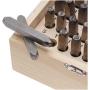 Beadaholique Beadsmith 36-Piece Letter and Number Punch Set with Wooden Case for Stamping Metal