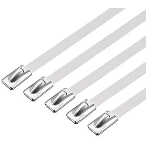 uxcell 450mmx4.6mm Stainless Steel Cable Zip Ties Metal Exhaust Wrap 40pcs uxcell 450mmx4.6mm Stainless Steel Cable Zip Ties Metal Exhaust Wrap 40pcs