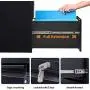 3 Drawer Metal Lateral File Cabinet for Home Office Cabinets File Cabinet with Lock, Black Heavy Duty Metal Storage Printer Stand Filing Cabinet 3 Drawer Metal Lateral File Cabinet for Home Office Cabinets File Cabinet with Lock, Black Heavy Duty Metal Storage Printer Stand Filing Cabinet