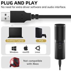 TONOR USB Microphone Kit, Streaming Podcast PC Condenser Computer Mic for Gaming, YouTube Video, Recording Music, Voice Over, Studio Mic Bundle with Adjustment Arm Stand, Q9