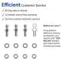 OTUAYAUTO 4Pcs 10mm Ball Studs With Hardware - 5/16-18 Thread x 3/5'' Long Shank - For Universal Gas Strut Lift Support OTUAYAUTO 4Pcs 10mm Ball Studs With Hardware - 5/16-18 Thread x 3/5'' Long Shank - For Universal Gas Strut Lift Support