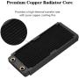 Universal Copper Radiator Heat Sink, Water Liquid Cooling Heat Exchanger for Computer Water Cooling, Beauty Equipment, Industrial Equipment (240mm)