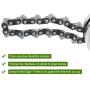 WICHEMI 65Mn Trimmer Head Coil Garden Lawn Mower Chain Brush Cutter Accessory Mower Grass Head Replacement Part Outdoor Tools Universal (Black)
