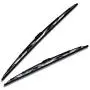 TuningPros WBMJ-26-20 Metal Frame Windshield Wiper Blade, 26'' (650mm) Driver Side & 20'' (500mm) Passenger Side, Set of 2