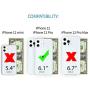 Dockem iPhone 12 & iPhone 12 Pro Wallet Case: Built-in Metal Plate for Magnetic Mounting & 2 Credit Card Holders (6.1'' Exec M2, Smooth Synthetic Leather, Tan)