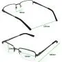 Reading Glasses Set of 3 Half Rim Metal Glasses for Reading Quality Spring Hinge Readers Men and Women