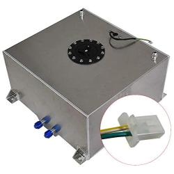 labwork Polished Aluminum 15 Gallon Racing Drift Fuel Cell Tank+Level Sender