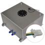 labwork Polished Aluminum 15 Gallon Racing Drift Fuel Cell Tank+Level Sender