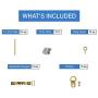 Assorted Picture Hanging Kit | 220 Piece Assortment with Wire, Picture Hangers, Hooks, Nails and Hardware for Frames