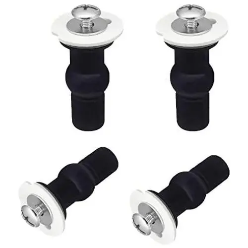 SelfTek 4Pack Toilet Seat Hinges Screws Toilet Seat Fixings Fix Expanding Rubber Top Nuts Screws Mount Seat Hardware Toilet Seat Replacement Parts Kit SelfTek 4Pack Toilet Seat Hinges Screws Toilet Seat Fixings Fix Expanding Rubber Top Nuts Screws Mount Seat Hardware Toilet Seat Replacement Parts Kit