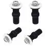 SelfTek 4Pack Toilet Seat Hinges Screws Toilet Seat Fixings Fix Expanding Rubber Top Nuts Screws Mount Seat Hardware Toilet Seat Replacement Parts Kit SelfTek 4Pack Toilet Seat Hinges Screws Toilet Seat Fixings Fix Expanding Rubber Top Nuts Screws Mount Seat Hardware Toilet Seat Replacement Parts Kit