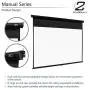 Elite Screens Manual Series, 80-INCH, Pull Down Manual Projector Screen with AUTO LOCK, Movie Home Theater 8K / 4K Ultra HD 3D Ready, 2-YEAR WARRANTY, M80NWV, 4:3, white
