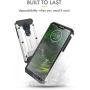 Motorola Moto G7 Power Case, Evocel [Explorer Series Pro] Premium Full Body Case with Glass Screen Protector, Belt Clip Holster, Metal Kickstand for Motorola Moto G7 Power (XT1955), Silver