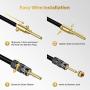 GearIT Banana Plug Connectors, Closed Screw, 24K Gold Plated, 6 Pairs, 12 Pieces