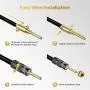 GearIT Banana Plug Connectors, Closed Screw, 24K Gold Plated, 6 Pairs, 12 Pieces GearIT Banana Plug Connectors, Closed Screw, 24K Gold Plated, 6 Pairs, 12 Pieces