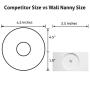 Wall Nanny - Baby Gate Wall Protector (Made in USA) Protect Walls & Doorways from Pet & Dog Gates - for Child Pressure Mounted Stair Safety Gate - No Safety Hazard on Bottom Spindles - Saver Wall Nanny - Baby Gate Wall Protector (Made in USA) Protect Walls & Doorways from Pet & Dog Gates - for Child Pressure Mounted Stair Safety Gate - No Safety Hazard on Bottom Spindles - Saver