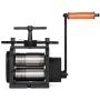 Mophorn Jewelry Rolling Mill Combination Rolling Mill 130mm Wide 65mm Diameter Rollers Manual Rolling Mill Machine Jewelry Marking Tools for Jewelers and Crafts-People
