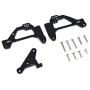 HONG YI-HAT Metal Front Suspension Bracket Shock Absorber Bracket Panhard Mount Suitable for 1/10 RC Crawler Axial SCX10 III AXI03007 Spare Parts (Color : Black)