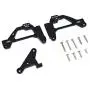 HONG YI-HAT Metal Front Suspension Bracket Shock Absorber Bracket Panhard Mount Suitable for 1/10 RC Crawler Axial SCX10 III AXI03007 Spare Parts (Color : Black)