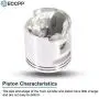 ECCPP 51mm Cylinder Head Piston Kit fit for Husqvarna K750 K760 Concrete Saw Replaces 506-38-61-71 Piston Pin Rings Circlip Chainsaw Parts New