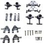 Facibom Metal Upgraded Parts Steering Cup Swing Arm Shock Absorber Plate Set for P929 P939 K969 K979 K989 K999 1/28 RC Car,Grey