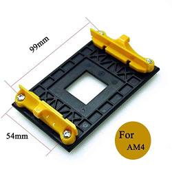 Aimeixin AM4 CPU Heatsink Bracket,Socket Retention Mounting Bracket for Hook-Type Air-Cooled or Partially Water-Cooled Radiators, AMD CPU Fan Bracket Base for AM4 (B350 X370 A320) (Yellow)