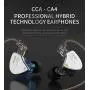 CCA CA4 in Ear Metal Earphones Zinc Alloy Cover + Imported Resin Cavity + Aluminum Alloy with Detachable Cable, 1BA + 1DD for Smartphones and Digital Audio Players(Blue with mic) CCA CA4 in Ear Metal Earphones Zinc Alloy Cover + Imported Resin Cavity + Aluminum Alloy with Detachable Cable, 1BA + 1DD for Smartphones and Digital Audio Players(Blue with mic)