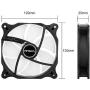 Antec 120mm Case Fan, PC Case Fan High Performance, 4-pin PWM Connector, PF12 Series Single