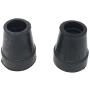 PCP Replacement Reinforced Rubber Cane Tips, Black, 3/4 Inch