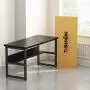 Tribesigns 55 Inches Computer Desk with Bookshelf Works as Office Desk Study Table Workstation for Home Office (55‘’, All Black) Tribesigns 55 Inches Computer Desk with Bookshelf Works as Office Desk Study Table Workstation for Home Office (55‘’, All Black)