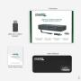 Plugable 4K DisplayPort and HDMI Dual Monitor Adapter with Ethernet for USB 3.0 and USB-C, Compatible with Windows