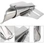 HEEPDD Sewing Machine Folder Binder, Metal Double Needle Waistband Sewing Machine Machine Accessories Industrial Seaming Machine Binder Binding Attachment Folder (Inlet 4-3/4 Outlet 2)