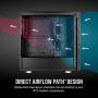 Corsair 275R Airflow Tempered Glass Mid-Tower Gaming Case, Black