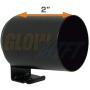GlowShift Universal Black Single Gauge Metal Dashboard Pod - Fits Any Make/Model - Mounts (1) 2-1/16'' (52mm) Gauge to Vehicles Dash