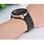Gear S3 Frontier/Classic Band/Galaxy Watch 46mm Band,V-MORO 22mm Solid Stainless Steel Metal Business Bracelet Strap for Samsung Gear S3 Frontier/S3 Classic Smartwatch/Galaxy Watch 46mm R800 Black